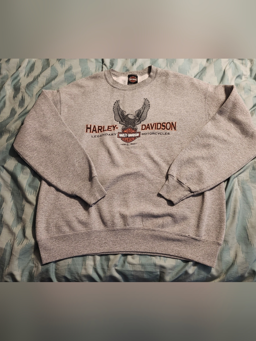 HARLEY DAVIDSON Mackie Oshawa Ontario‎ Canada Crewneck Sweatshirt Men's Size L